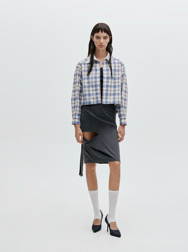 حذاء (بامبس) من الدانتيل والساتان بكعب ستيليتو, أزرق داكن, hi-res