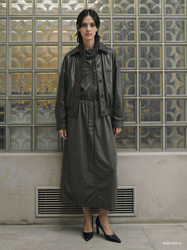 حذاء "كيرا" بكعب عالٍ ومقدمة مدببة, أسود, hi-res