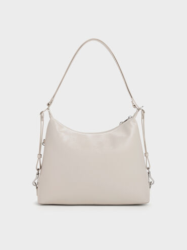 Atwood Chain Convertible Hobo Bag, Shell Grey, hi-res