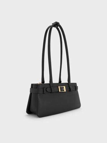 شنطة كتف جودي جلد طبيعي, أسود, hi-res