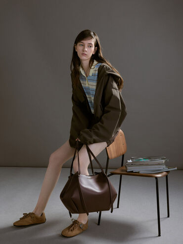 XL Calla Tote Bag, Espresso Brown, hi-res
