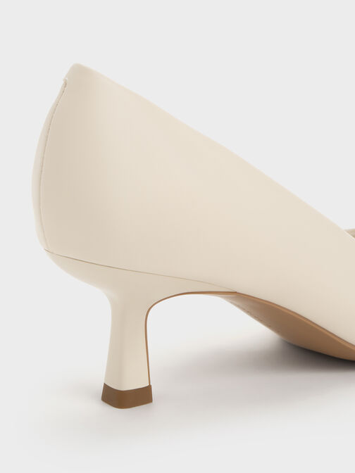 Emmy Pointed Kitten Heel Pumps, Chalk, hi-res