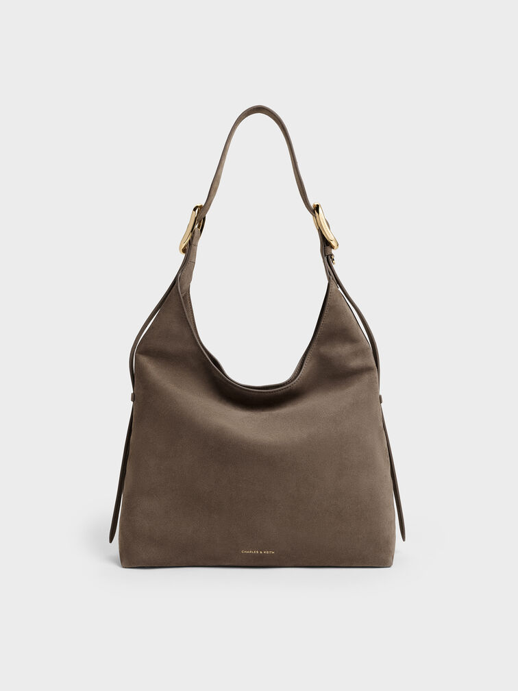 Aislin Hobo Bag, Stone Grey, hi-res