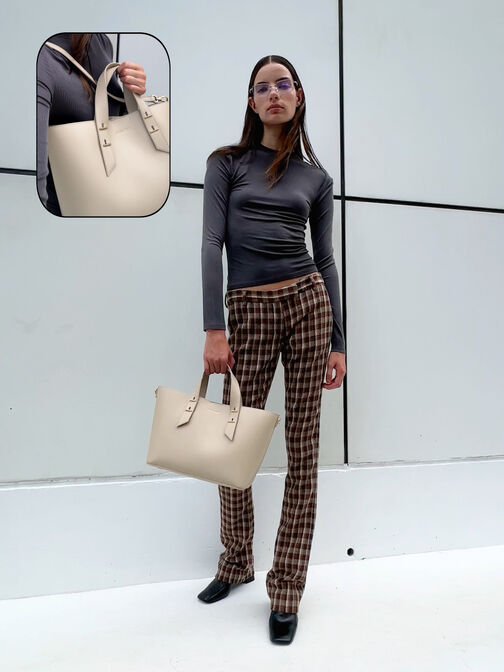 Shania Tote Bag, Dusted Oat, hi-res