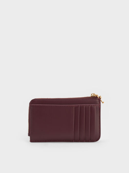 Arrietty Quilted Zip-Around Wallet, Wineberry Red, hi-res