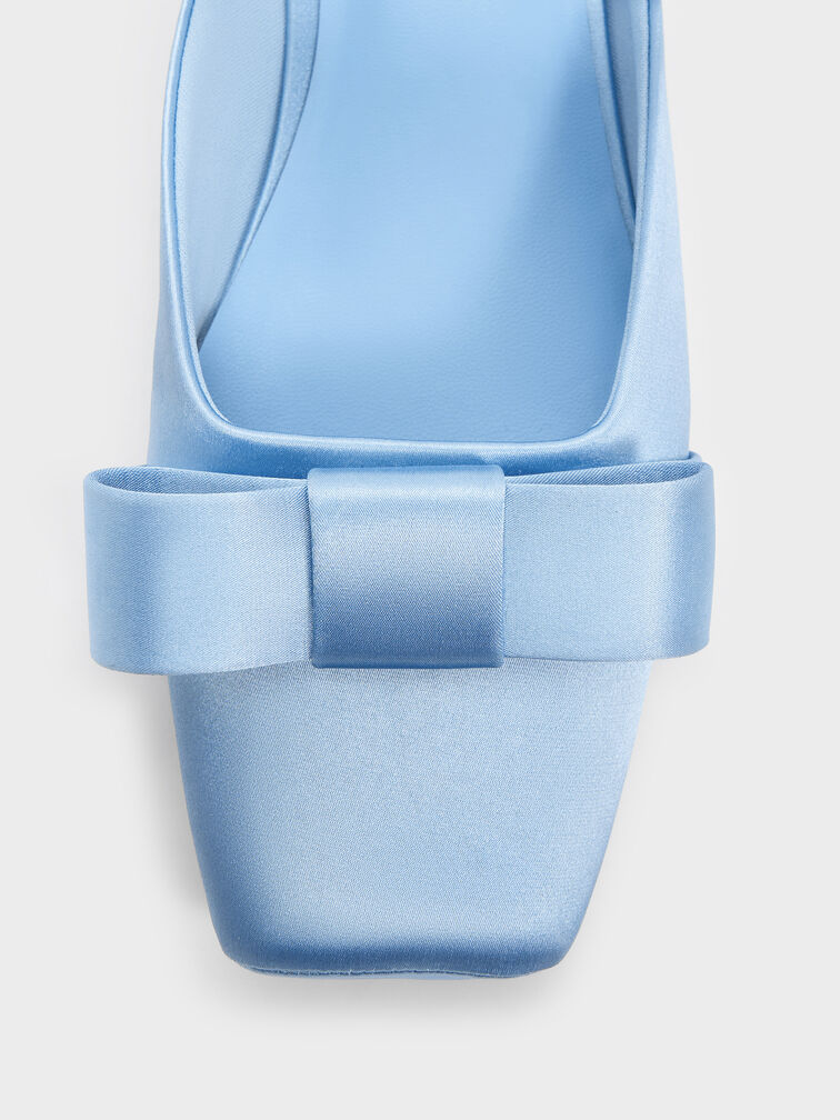 Brantley Bow Mules, Blue, hi-res