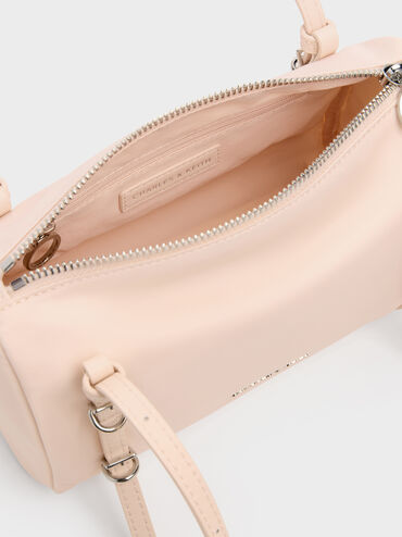 Mini Levy Nylon Shoulder Bag, Soft Pink, hi-res
