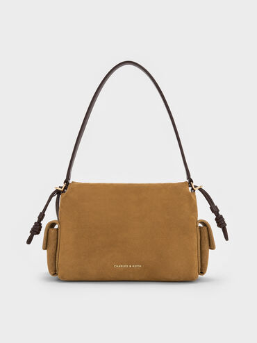 Khai Ruched Top Handle Bag, Sahara Sand, hi-res