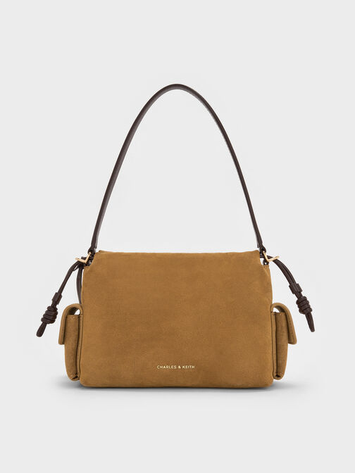 Khai Ruched Top Handle Bag, Sahara Sand, hi-res