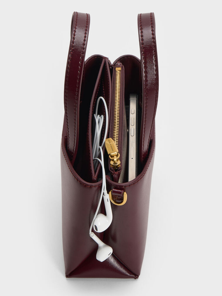 حقيبة توت ميني سيبل, أحمر توتي فاخر, hi-res