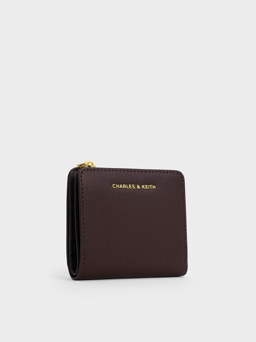 Keely Top Zip Small Wallet, Plum, hi-res