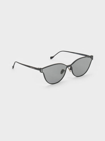 Ginny Cat-Eye Sunglasses, Noir, hi-res
