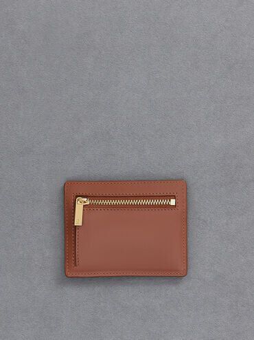 حافظة بطاقات كارلي الجلدية بتصميم متعدد الجيوب, كونياكي, hi-res