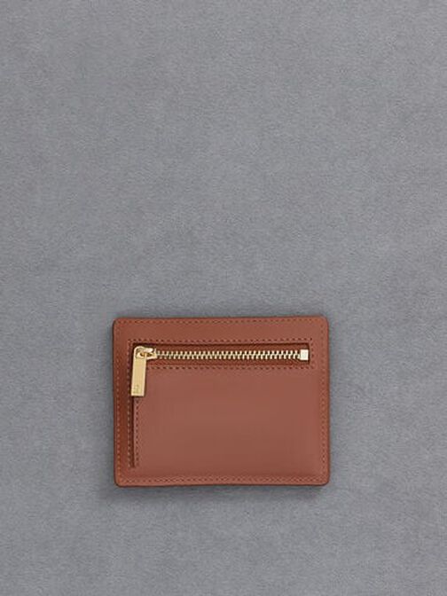 حافظة بطاقات كارلي الجلدية بتصميم متعدد الجيوب, كونياكي, hi-res