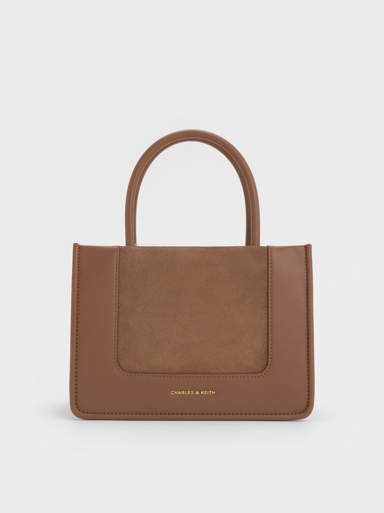 Mini Daylla Tote Bag, Mocha Brown, hi-res