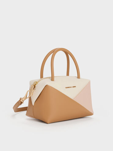 Midori Geometric Bowling Bag, Multi Pink, hi-res
