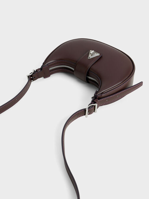 Trice Belted Shoulder Bag, Plum, hi-res