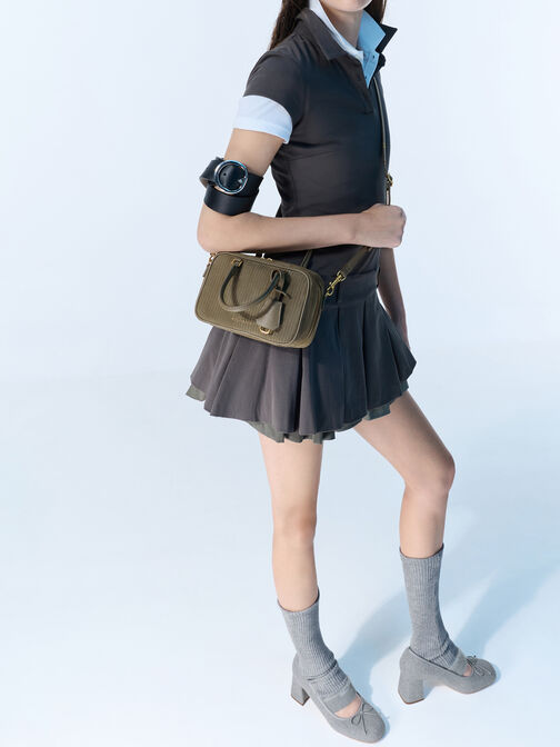 حذاء ماري جين وينونا فيلت, رمادي فاتح, hi-res