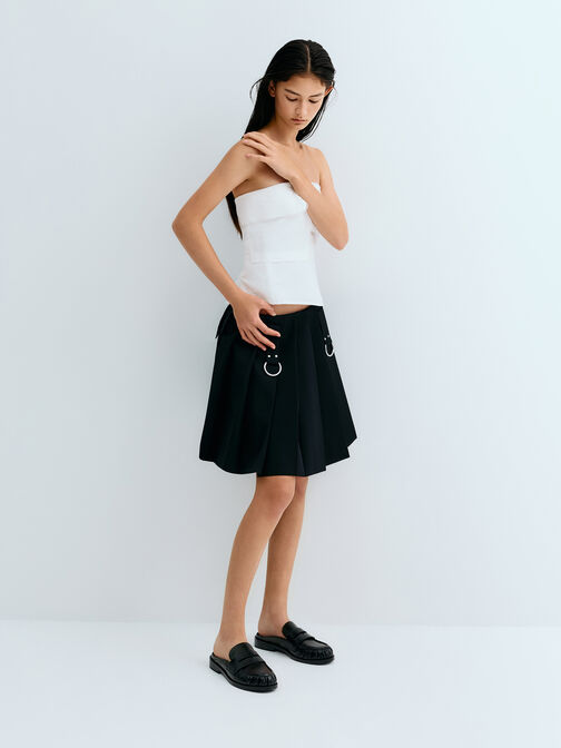 Dylan Penny Loafer Mules, Black, hi-res