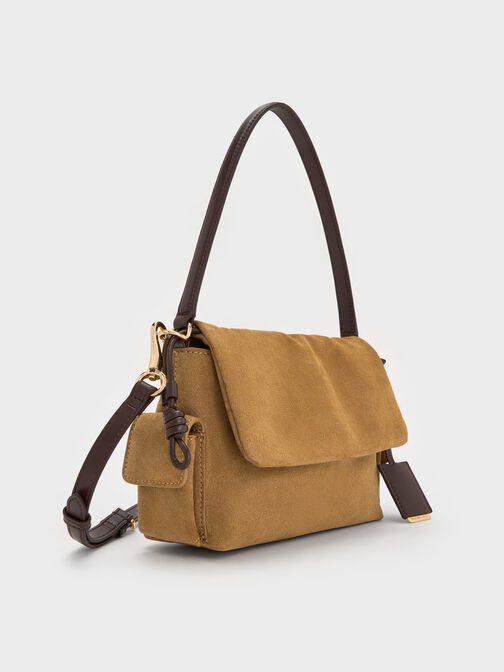 Khai Ruched Top Handle Bag, Sahara Sand, hi-res