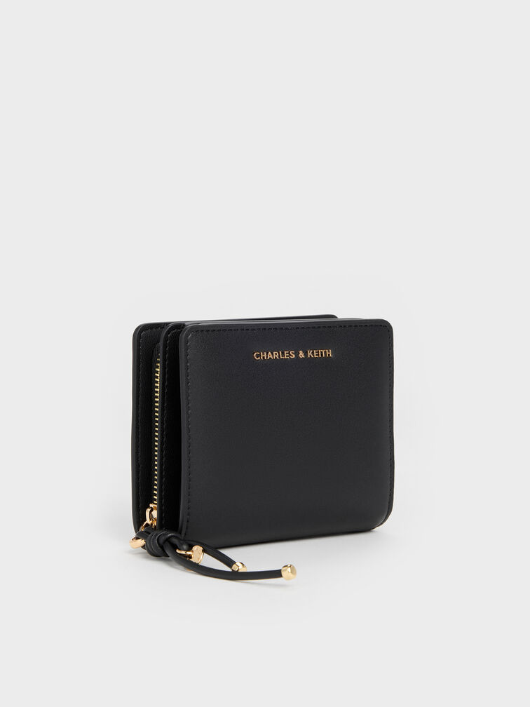 Everleigh Zip-Around Small Wallet, Black, hi-res