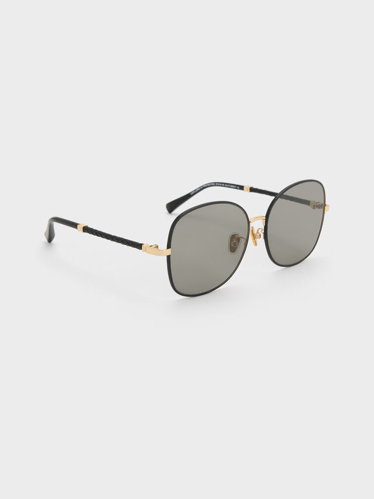 نظارات إيفيت باترفلاي الشمسية, أسود, hi-res