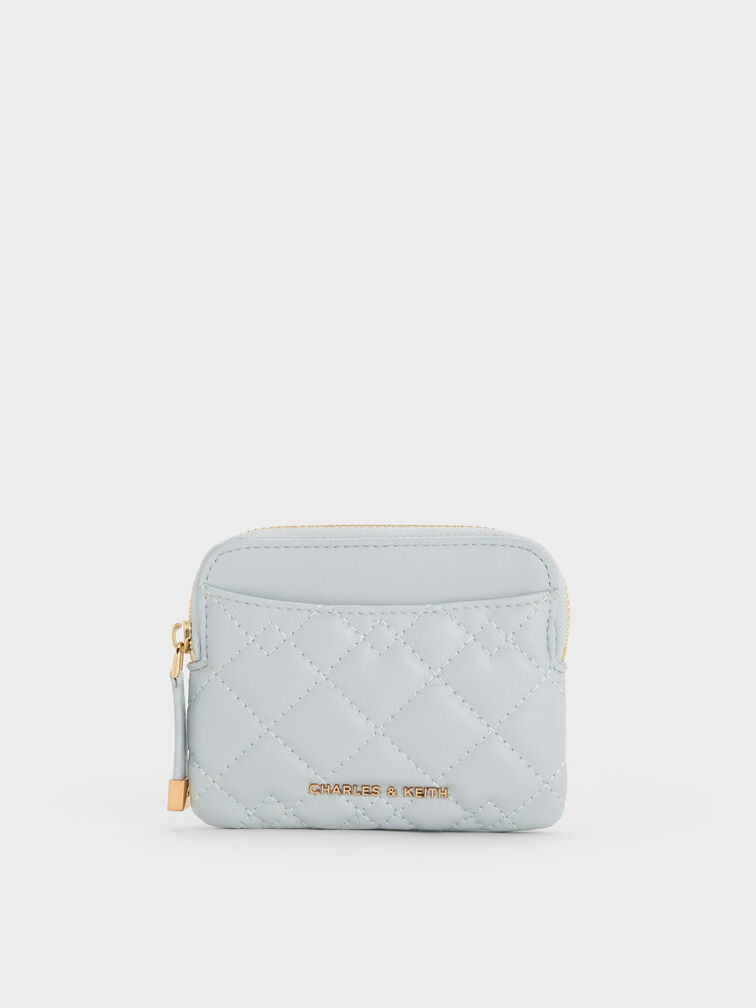 حامل بطاقات مبطن, أزرق باهت مائل للرمادي, hi-res