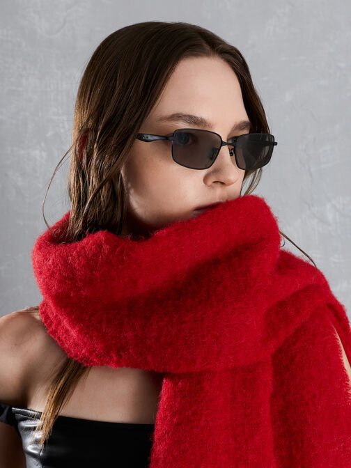 Celestia Rectangular Sunglasses, Noir, hi-res