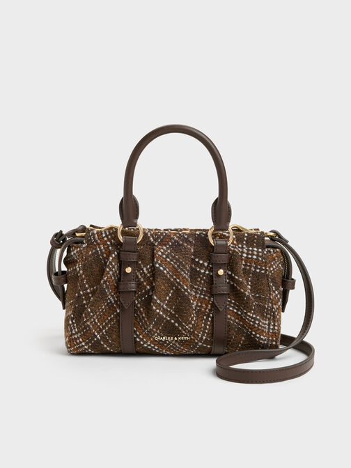 Britton Checkered Top Handle Tote Bag, Multi, hi-res