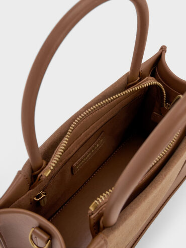 Mini Daylla Tote Bag, Mocha Brown, hi-res