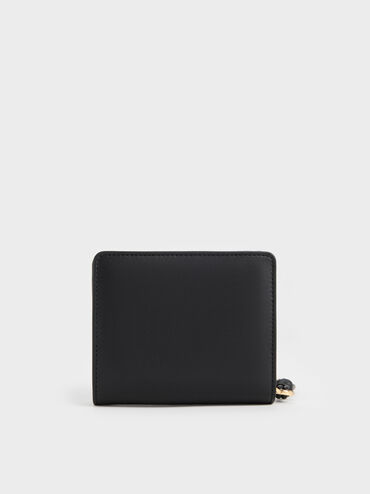 Everleigh Zip-Around Small Wallet, Black, hi-res