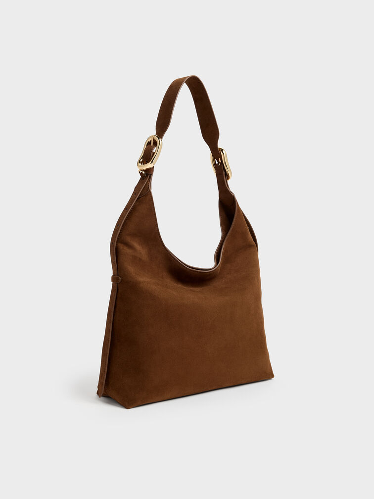 Aislin Hobo Bag, Pecan Brown, hi-res