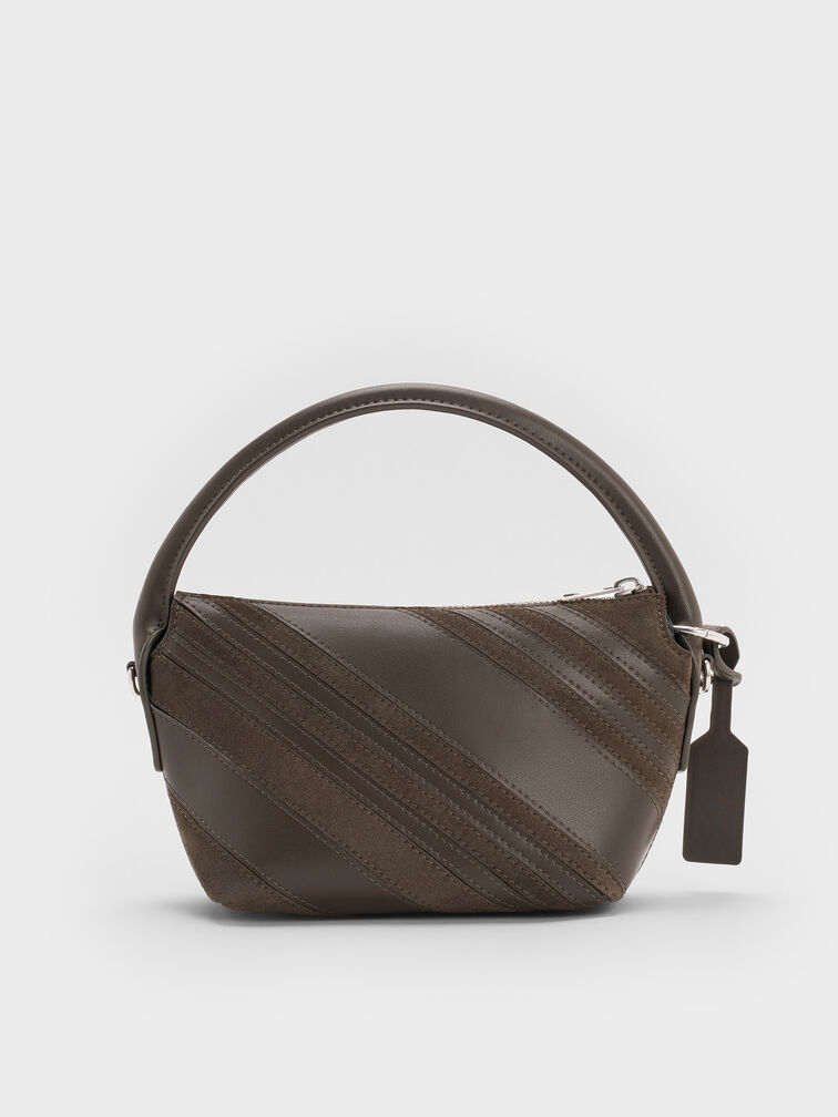 شنطة يد زيا من شامواه مُعاد تدويره, طحلبي داكن, hi-res