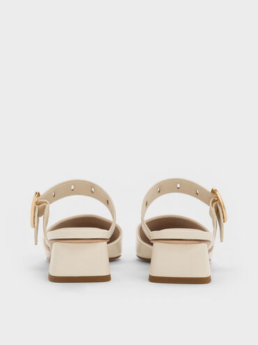 Sepphe Buckle-Strap Heeled Mules, Cream, hi-res