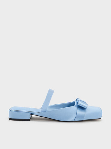 Brantley Bow Mules, Blue, hi-res