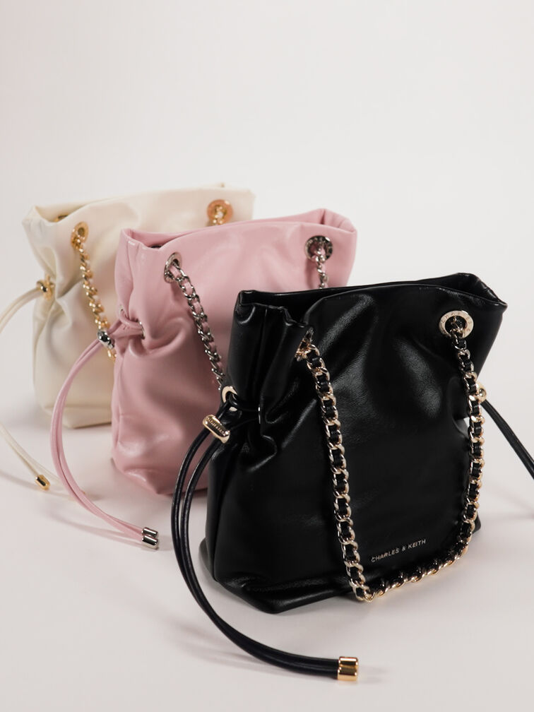 حقيبة كروس بودي بحمالة ضفيرة, أسود, hi-res