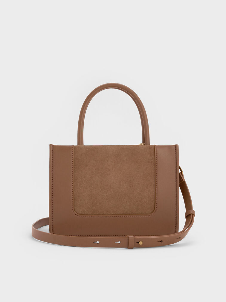 Mini Daylla Tote Bag, Mocha Brown, hi-res