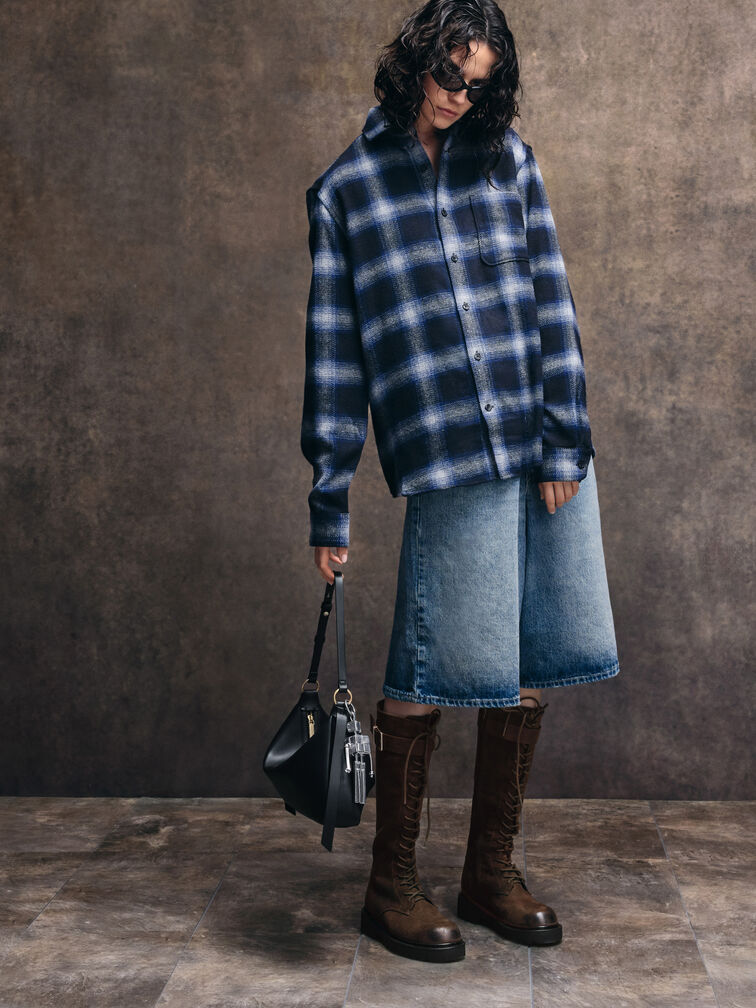 شنطة كتف كالا, أسود, hi-res