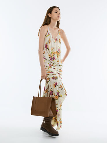 Daylla Tote Bag, Mocha Brown, hi-res