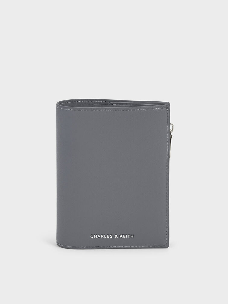Noelle Passport Holder, Grey, hi-res