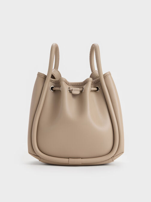 Lyla Tubular Bucket Bag, Taupe, hi-res