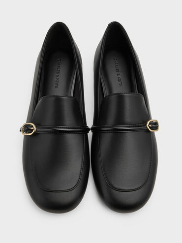 لوفر بحزام بمشبك, أسود, hi-res