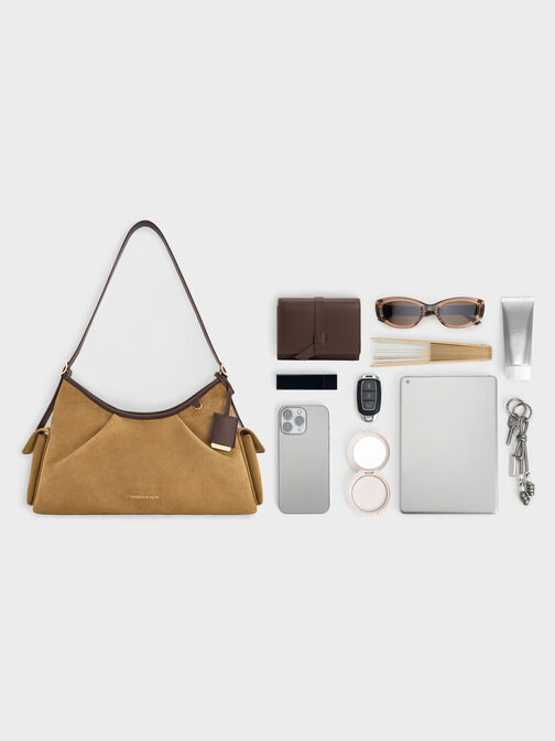 Khai Side-Pocket Shoulder Bag, Sahara Sand, hi-res