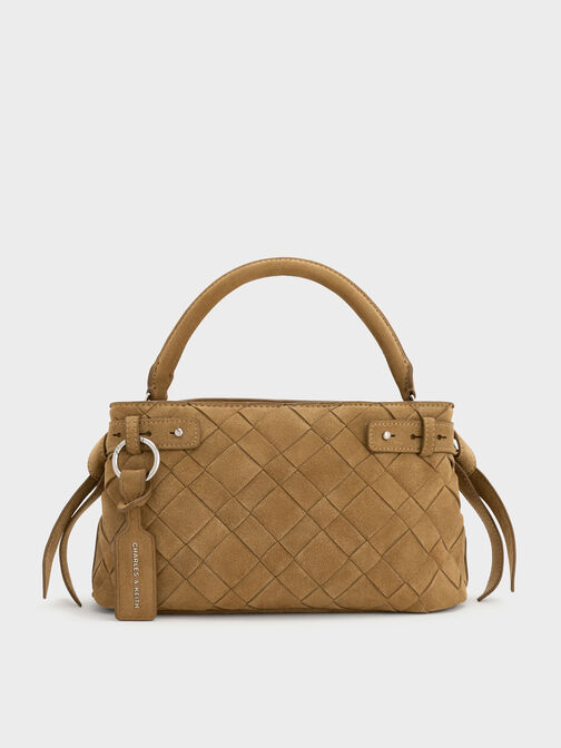 شنطة إيفيت من شامواه منسوج مُعاد تدويره, رملي ذهبي هاديء, hi-res