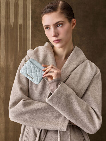 حامل بطاقات مبطن, أزرق باهت مائل للرمادي, hi-res