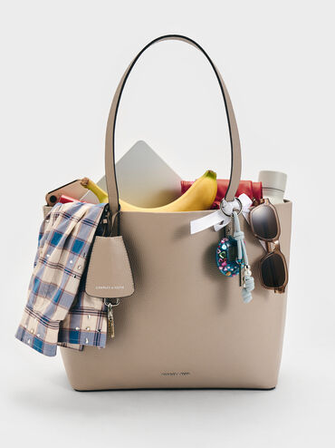 Beryl Tote Bag, Taupe, hi-res