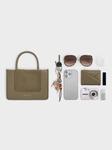 Mini Daylla Tote Bag, Deep Olive, hi-res