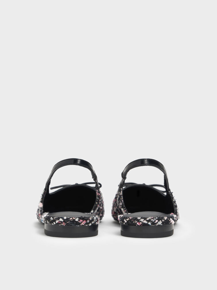 حذاء فلات باربرا تويد بحزام خلفي, متعدد الألوان, hi-res