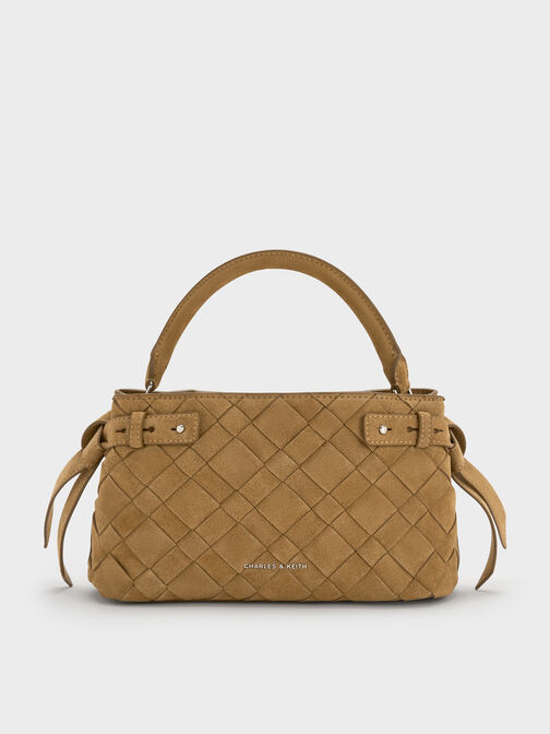 شنطة إيفيت من شامواه منسوج مُعاد تدويره, رملي ذهبي هاديء, hi-res