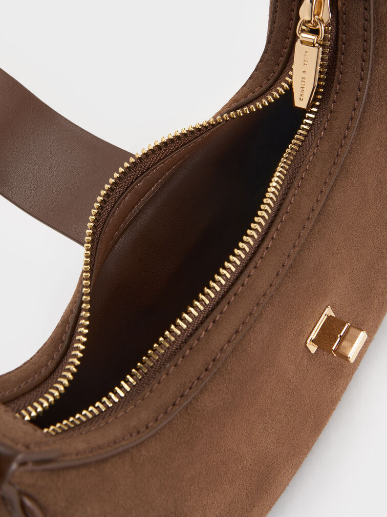 Trice Belted Shoulder Bag, Mocha Brown, hi-res